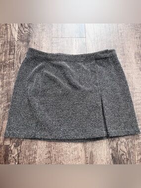 Express Women Size 5/6 Gray & White Classic Gray Tweed Mini Skirt